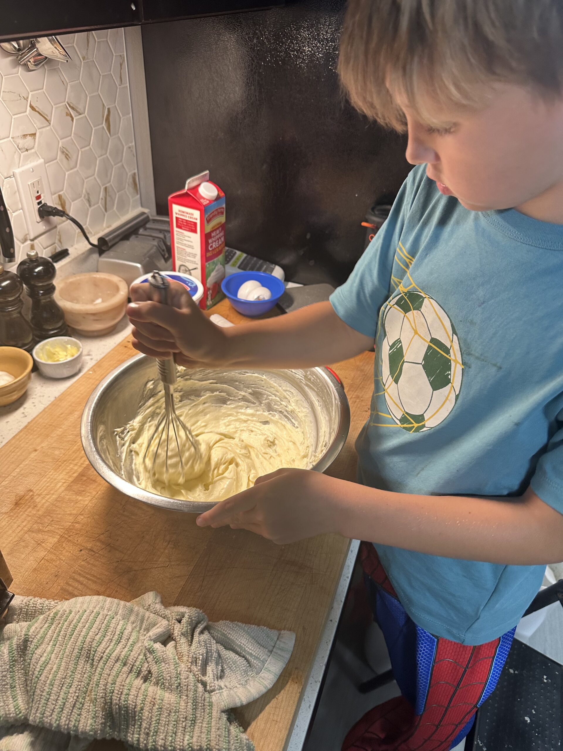 Making Oreo Cheesecake