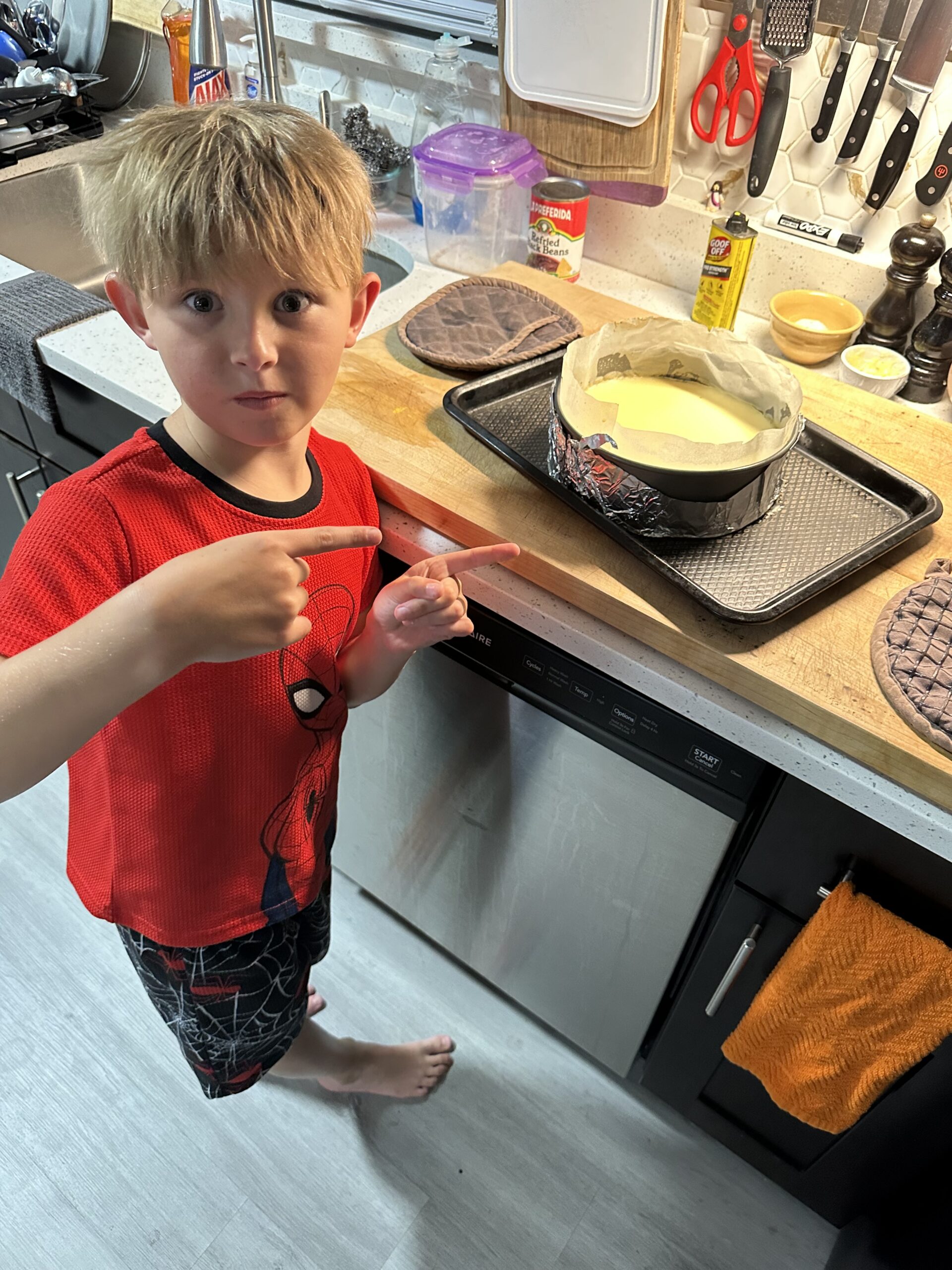 Making Oreo Cheesecake
