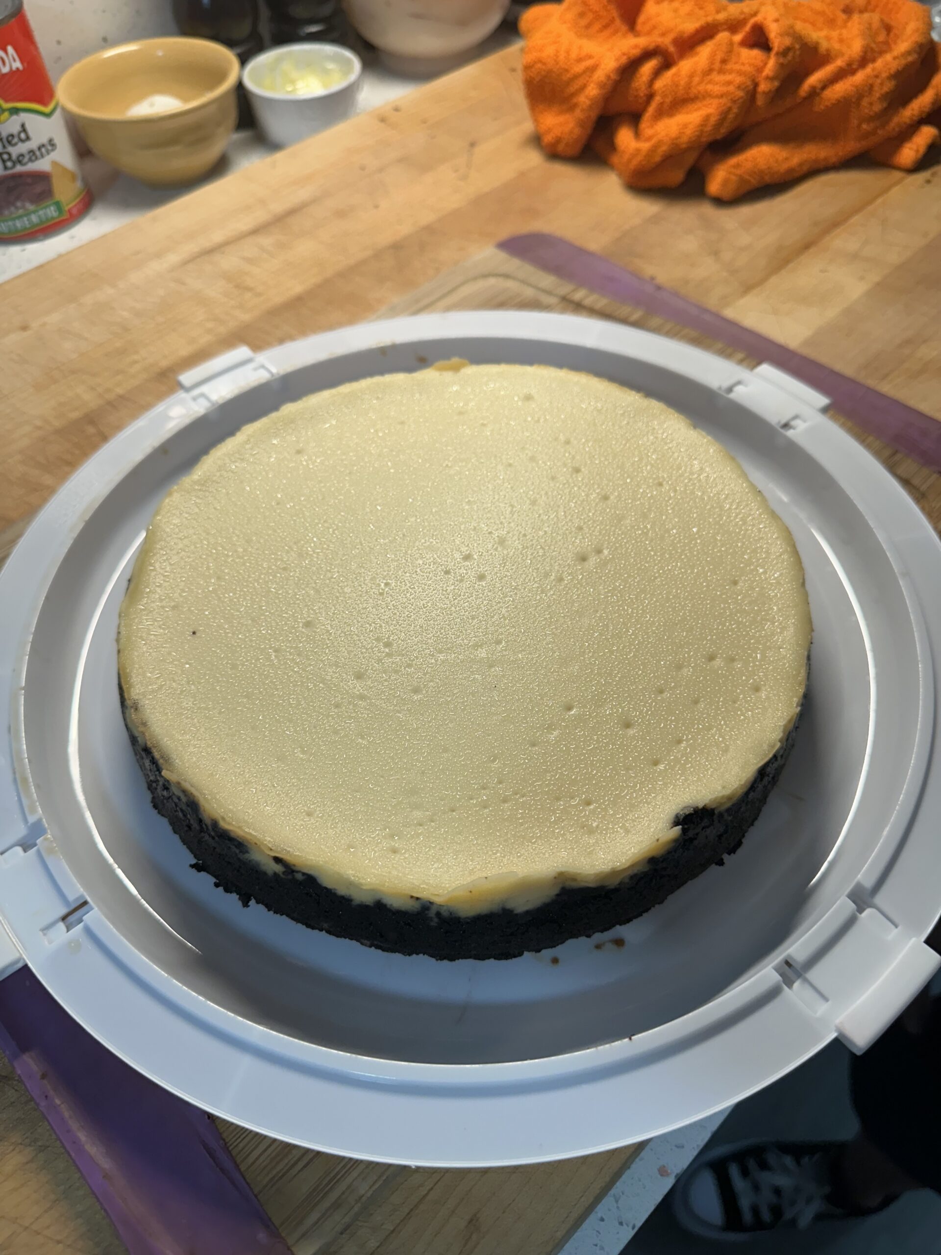 Making Oreo Cheesecake